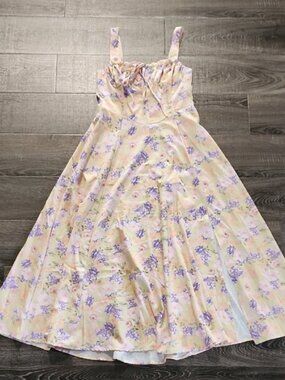 🌹 Floral Front Slit Summer Dress 🌹